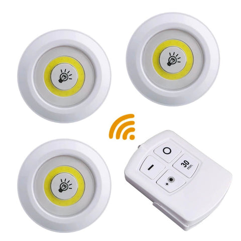Pack de 3 lampes LED sans fil télécommandées