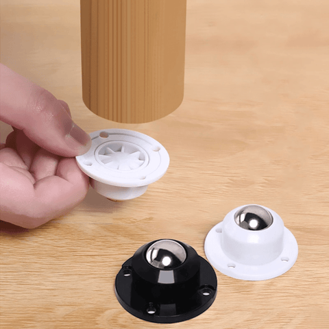 4 Pièces de Mini Roues Pivotantes Auto-Adhésives en Acier Inoxydable